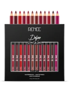 Renee Define Matte Pencil Lip Liner Set of 12