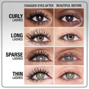 Charlotte Tilbury Exagger-Eyes Mascara dramatic before and after eye results
