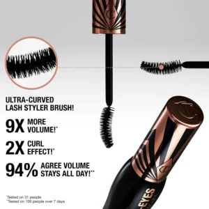 Charlotte Tilbury Exagger-Eyes Mascara with Ultra-Curved Lash Styler Brush
